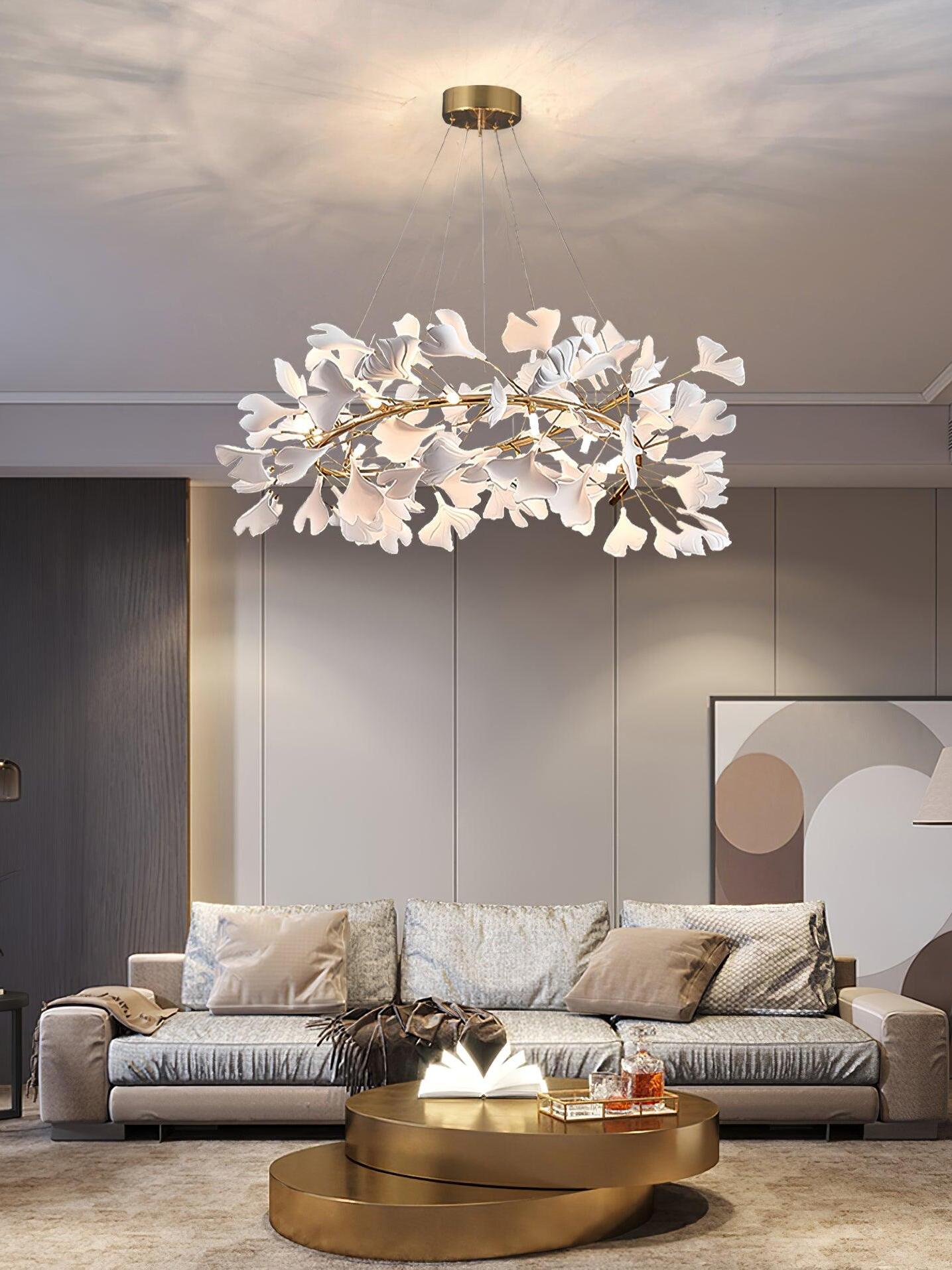Gingko Chandelier U - Cueteks