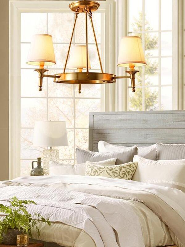Antique Brass Chandelier - Cueteks