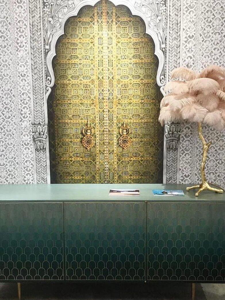 Ostrich Feather Table Lamp - Cueteks
