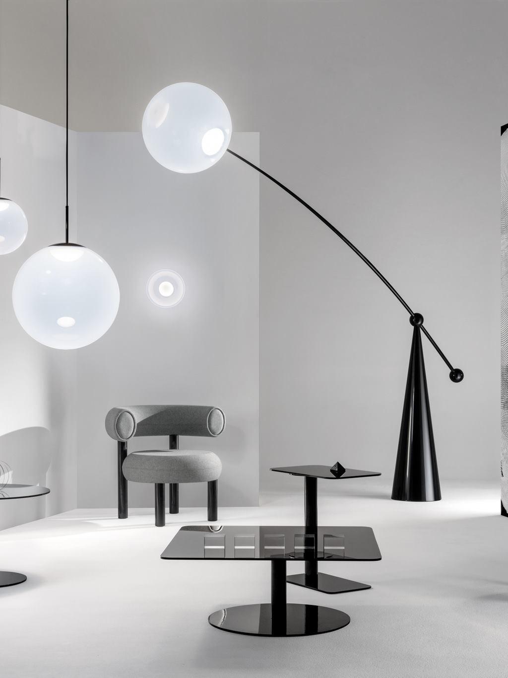 Opal Arc Floor Lamp - Cueteks