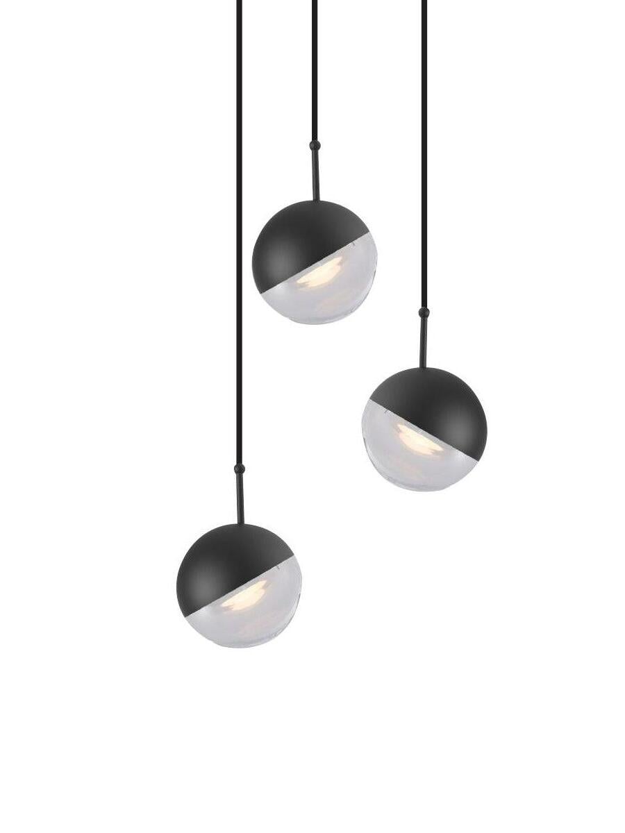 Modern Dora LED pendant lamp in Champagne Gold for Kitchen - Cueteks