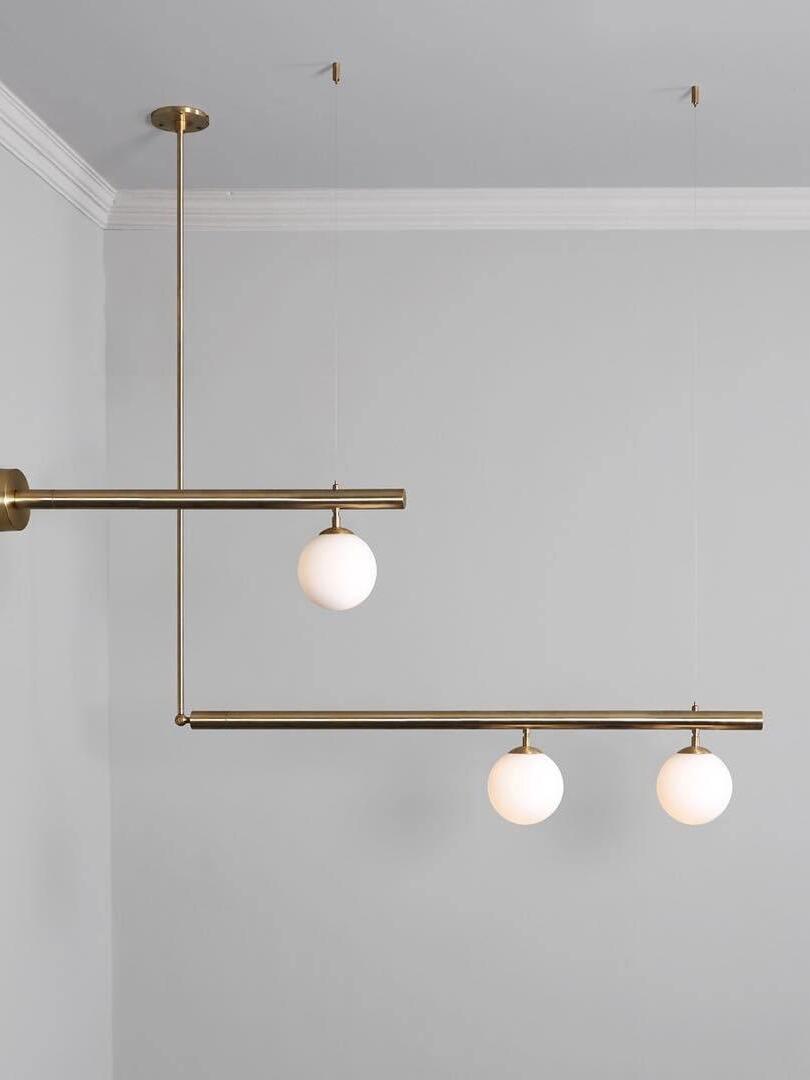 Multi-layer Rod Satellite Ball Ceiling Light - Cueteks