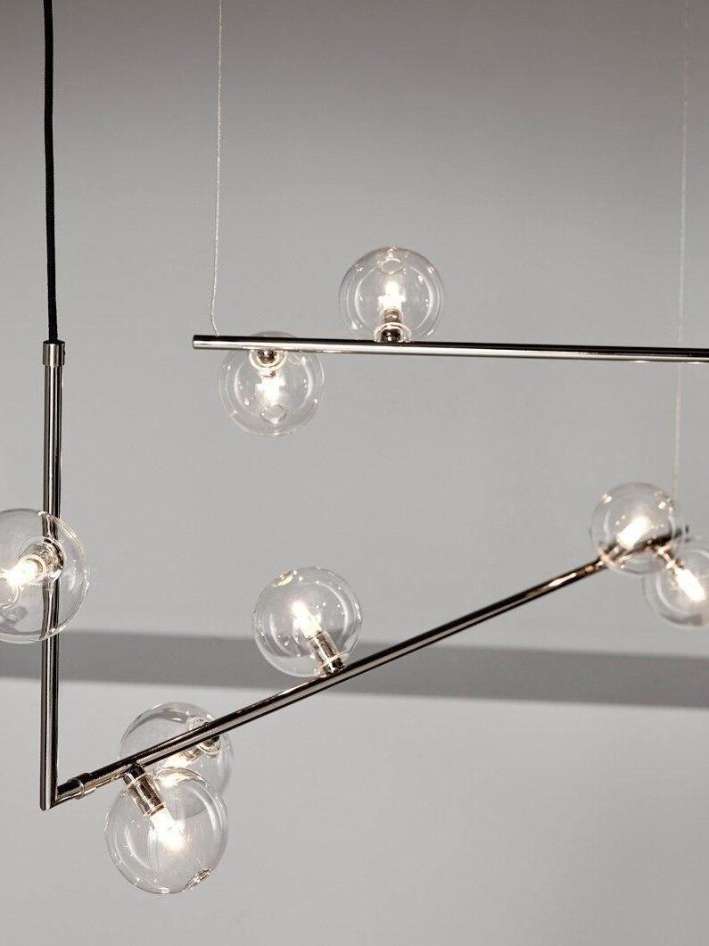 Linear Air 73 Glass Ball Pendant Lamp - Cueteks