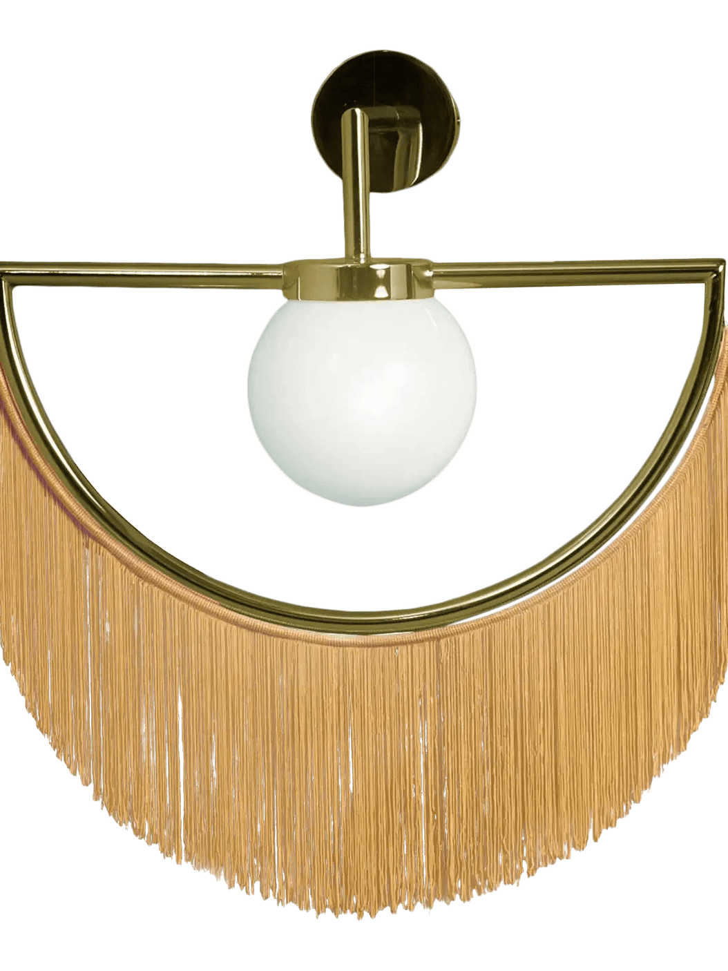 Exquisite Wink Tassel Glass Ball Wall Lamp - Cueteks