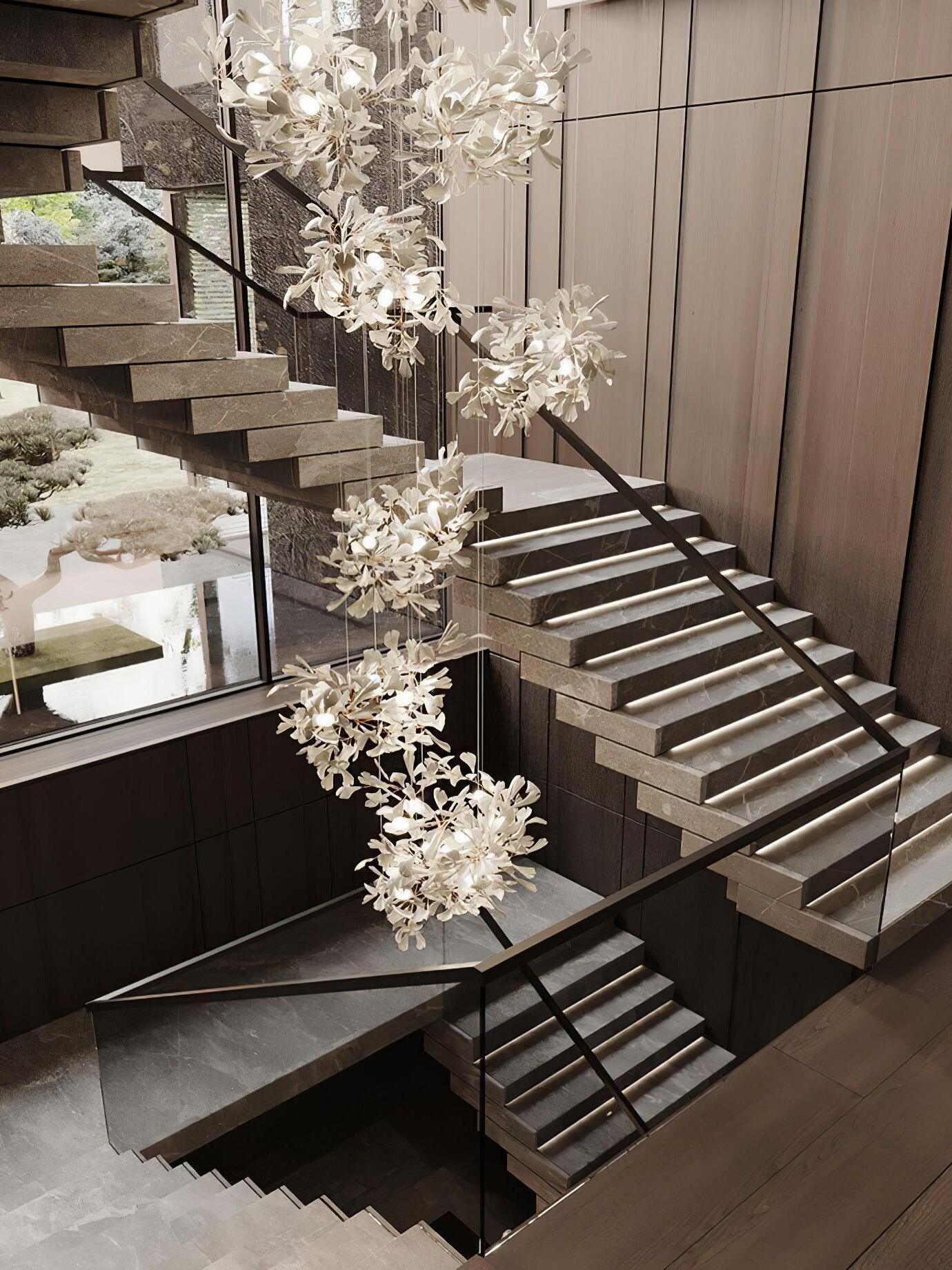 Gingko Chandelier F - Cueteks