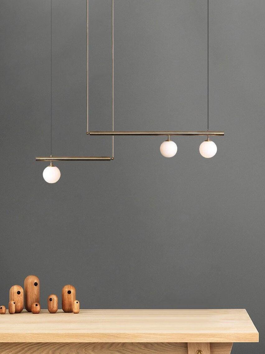 Multi-layer Rod Satellite Ball Ceiling Light - Cueteks