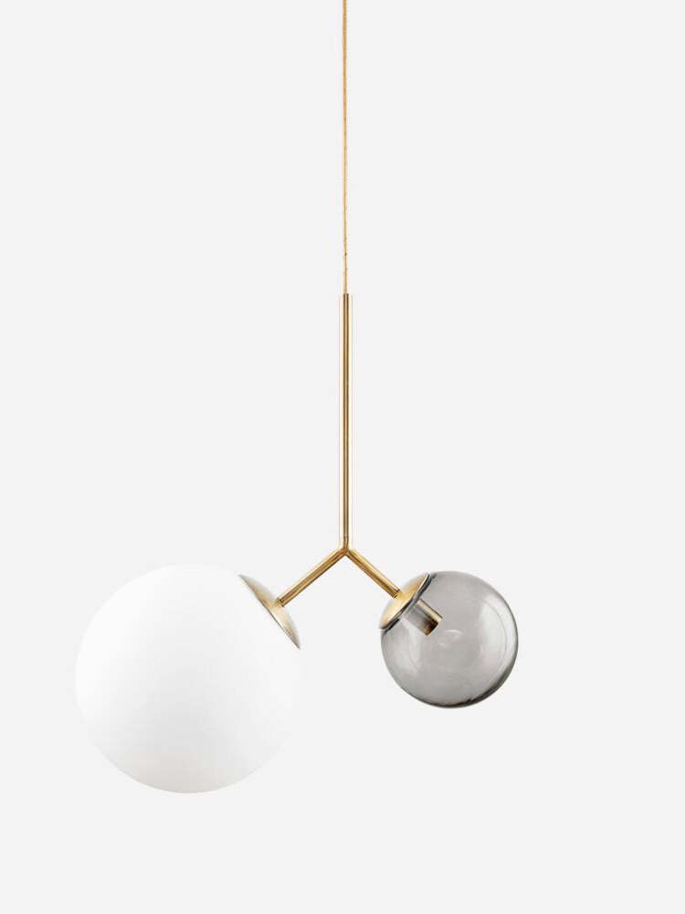 Glass Twice Pendant Lamp for Modern Interiors - Cueteks