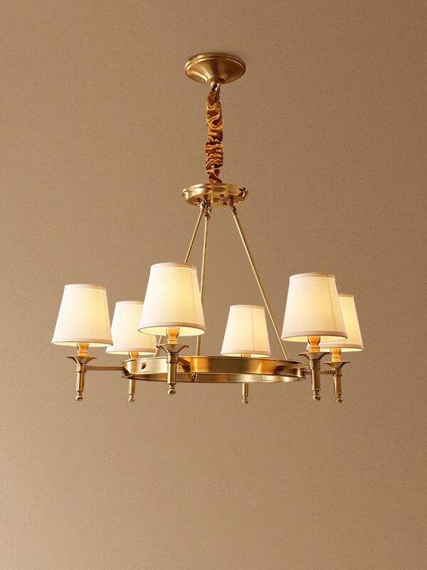 Antique Brass Chandelier - Cueteks