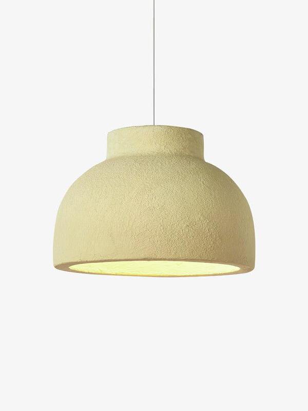 Rustic Macaroon Grain Bowl Shape Pendant Lamp - Cueteks