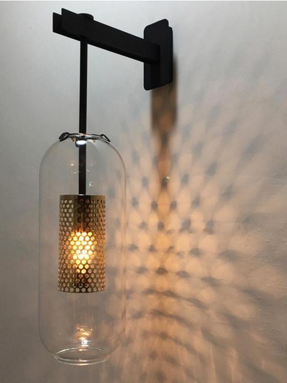 Middle Ages Vadim Glass Lantern Wall Lamp - Cueteks