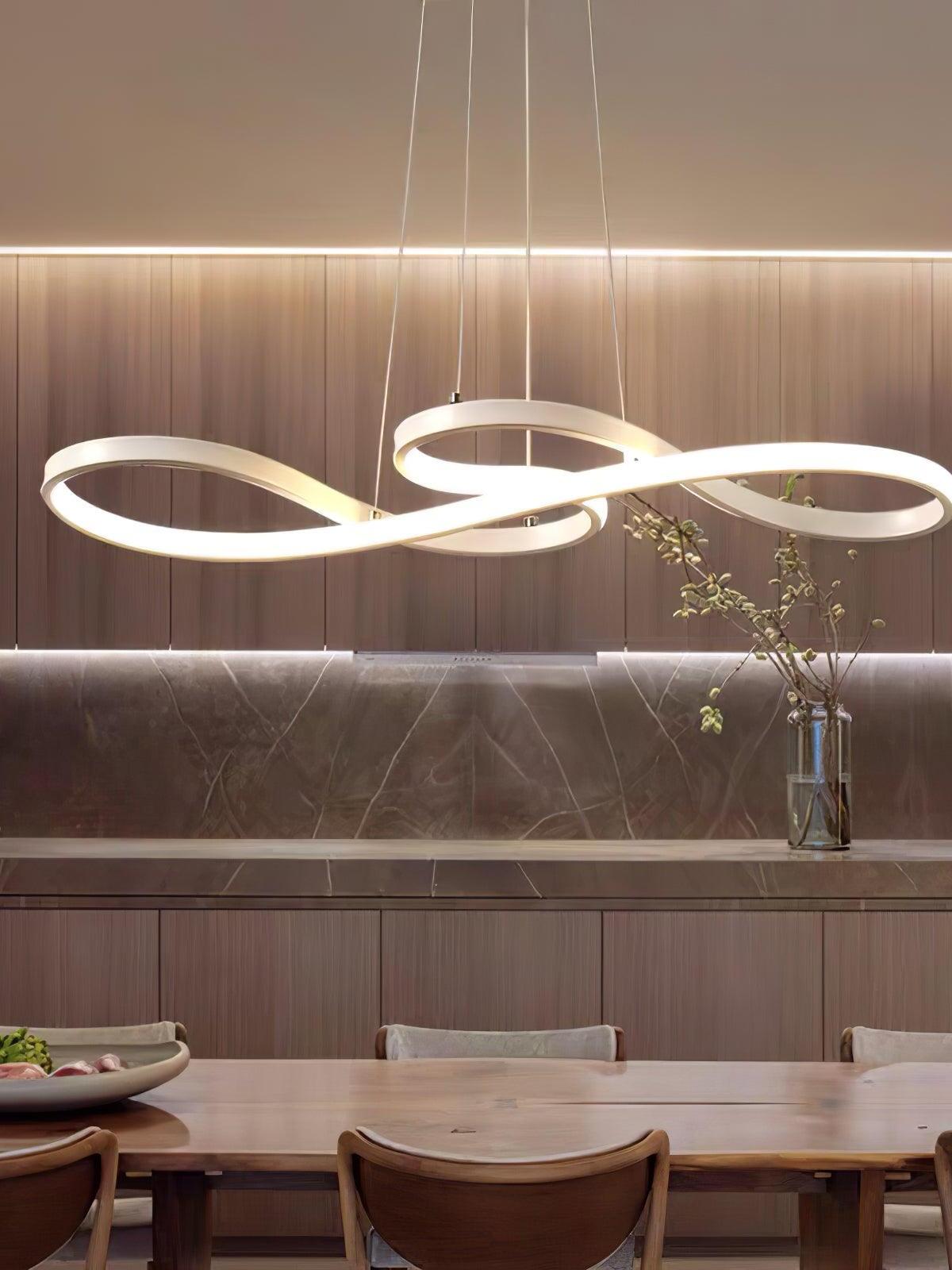 Modern Wavy Line Note Acrylic Pendant Lamp - Cueteks