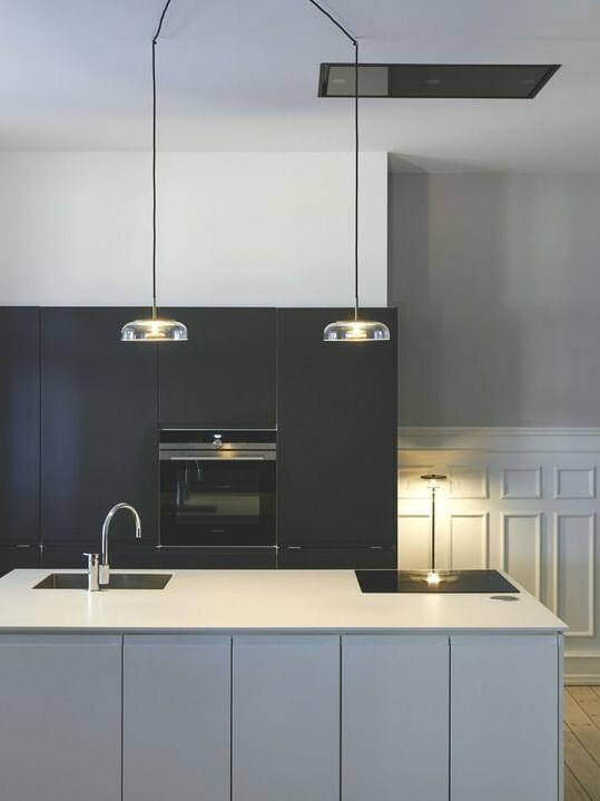 Simple Blossi Transparant Glass Bowl Pendant Light - Cueteks