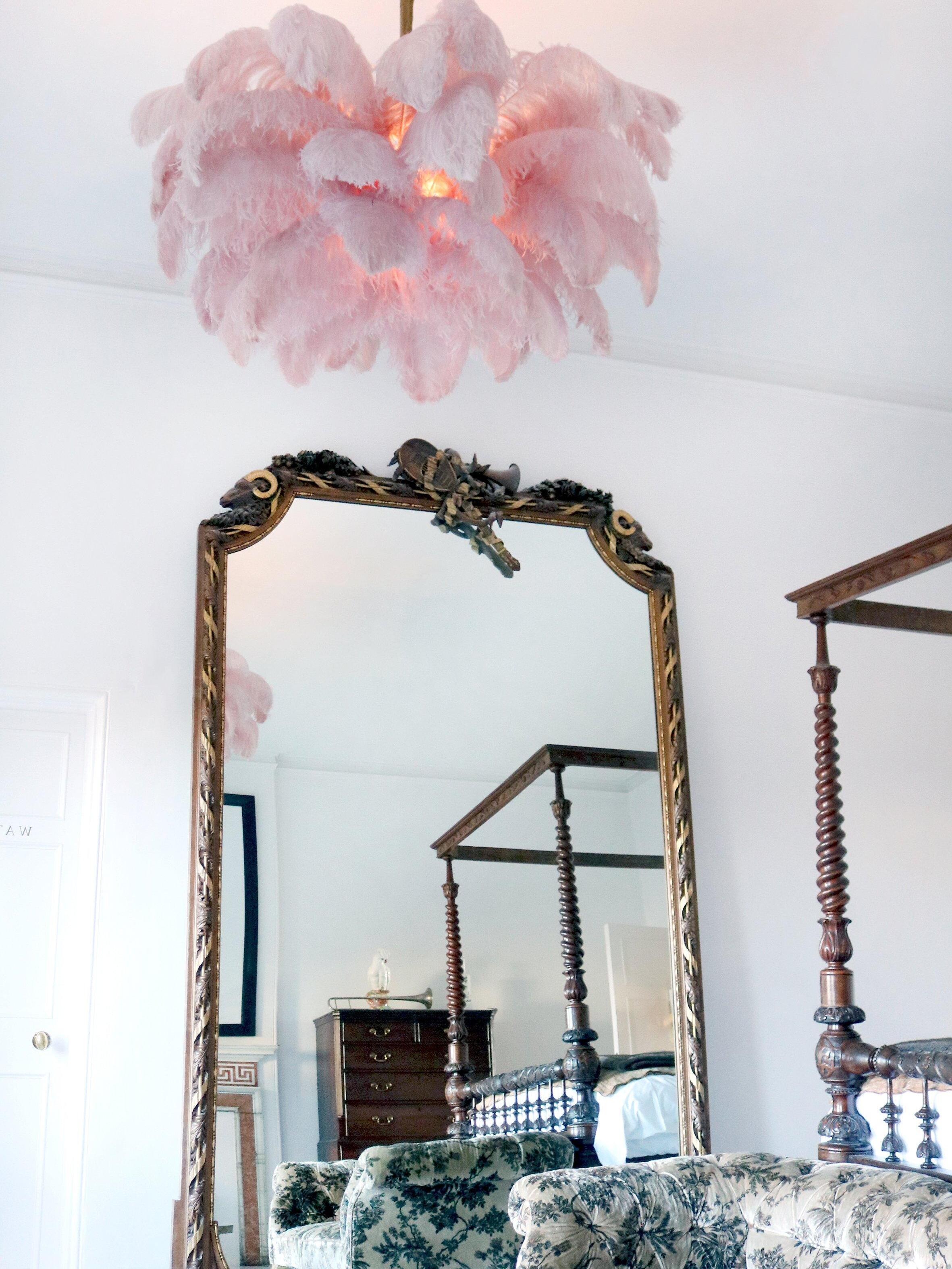 Ostrich Feather Chandeliers - Cueteks