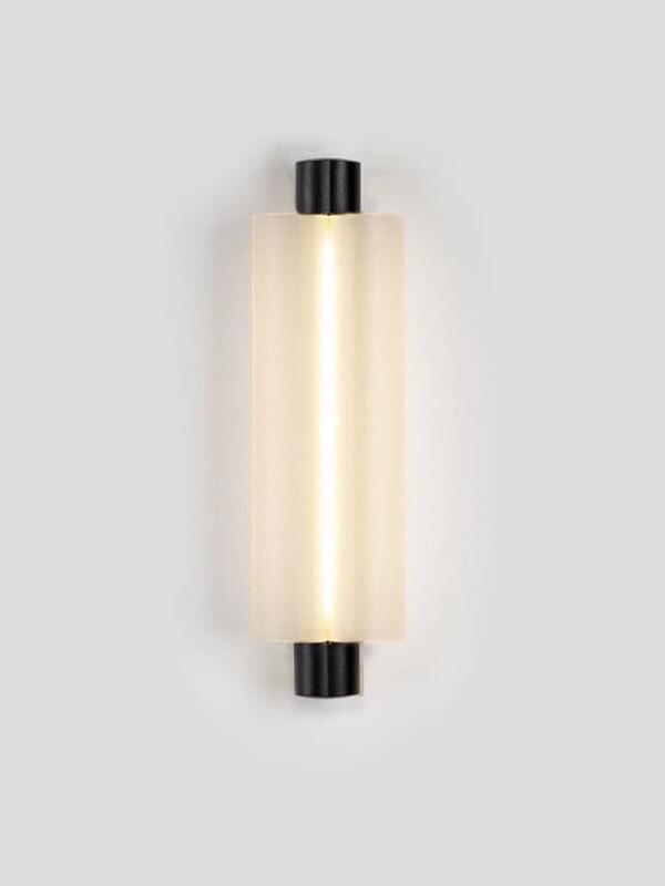 Front Black-labelled Metropol with lit pale shade and dark ends