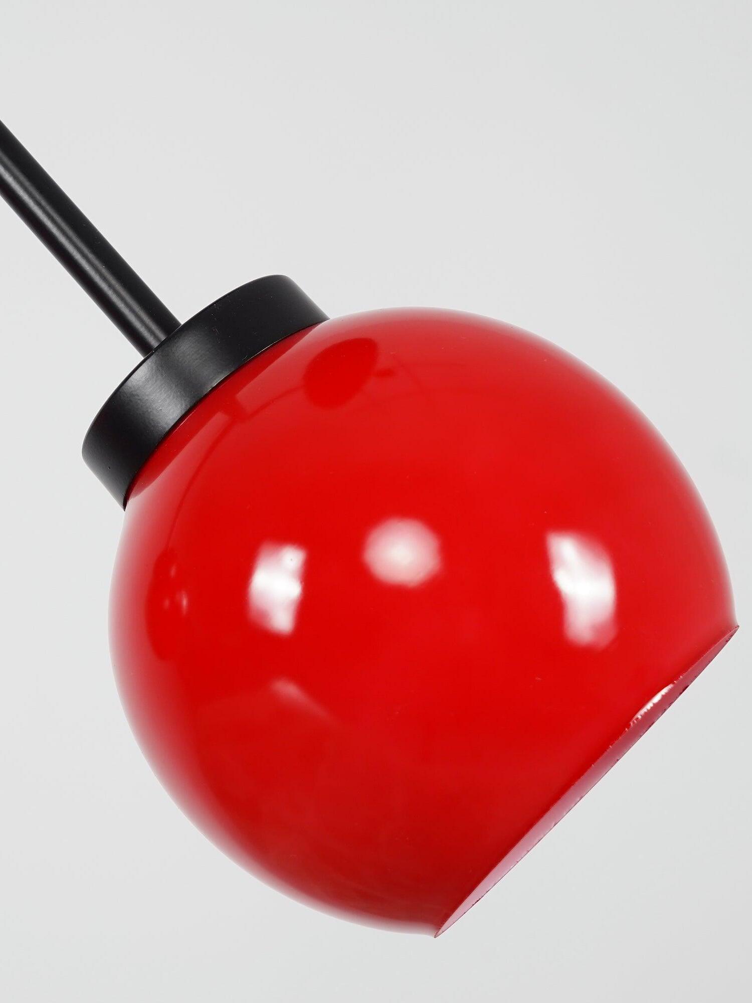 Close view of glossy unlit Red shade