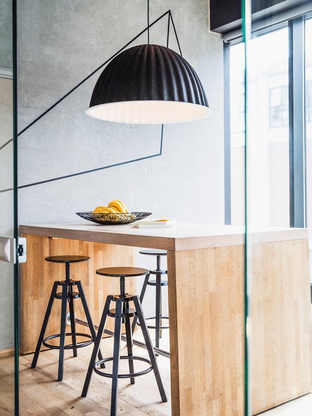 Modern Under The Bell Ribbed Pendant Lamp - Cueteks