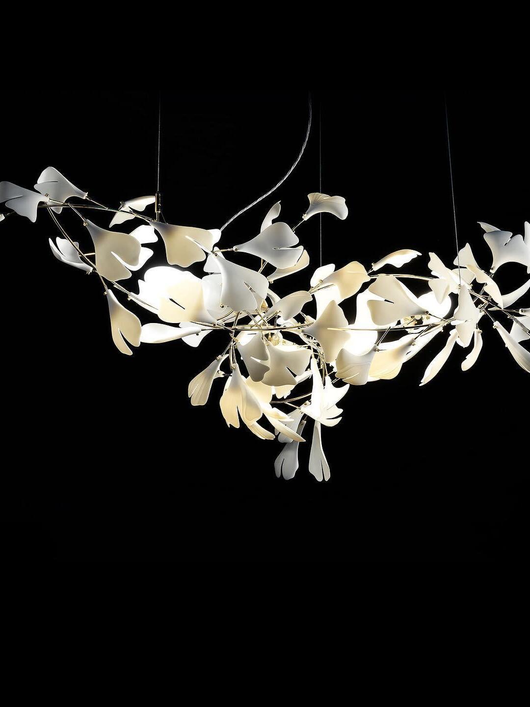 Creative Ceramics Gingko Flower Chandelier G - Cueteks
