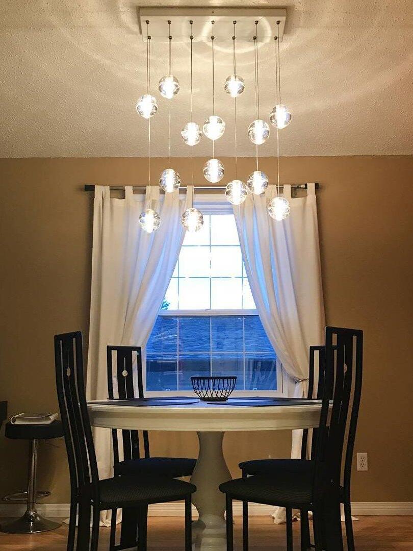 Round K9 Crystal Pendant Lamp - Cueteks