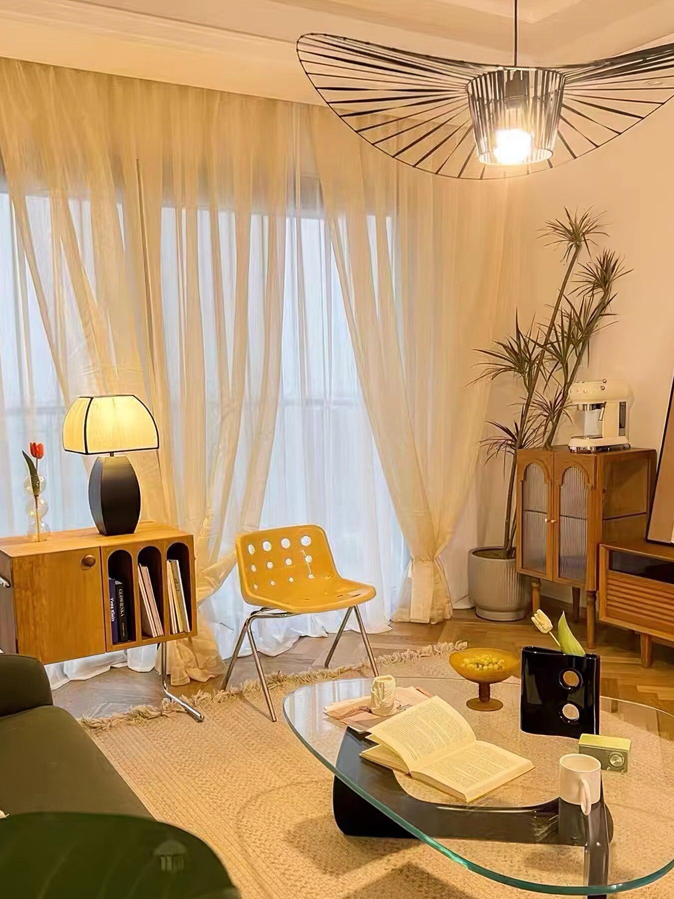 Javier table lamp on living room side table