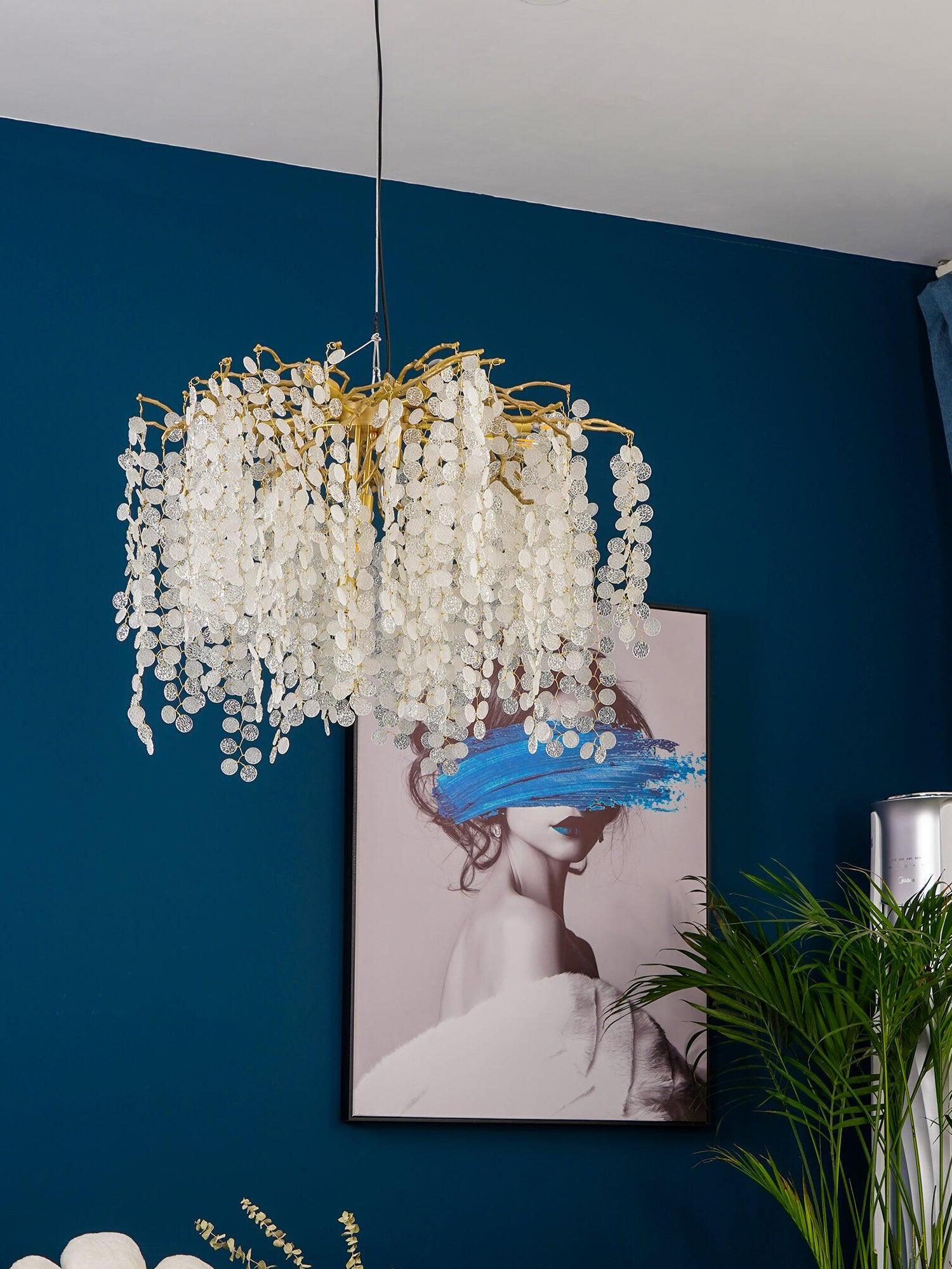 Shiro Noda Crystal Chandelier - Cueteks