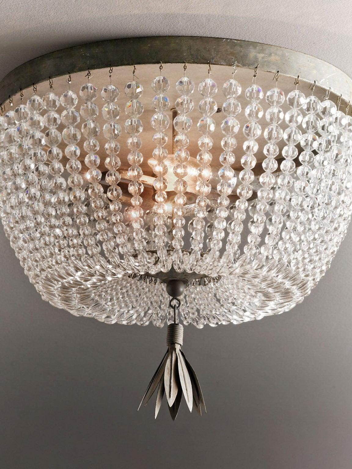 Dauphine Crystal Ceiling Light - Cueteks
