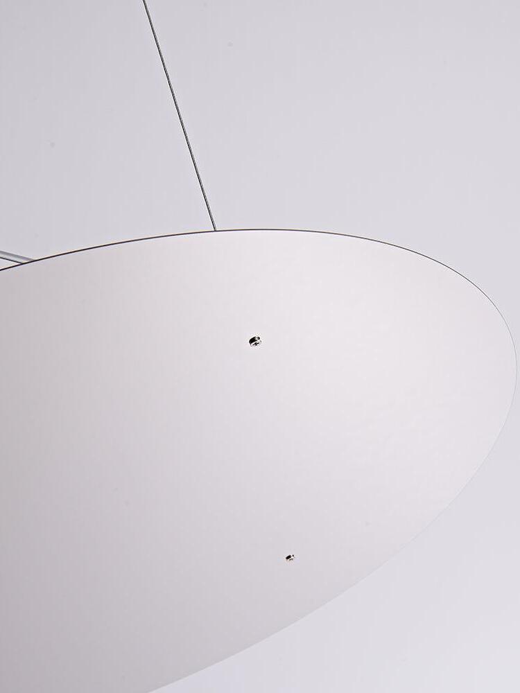 Close view of pale disc edge and small fasteners