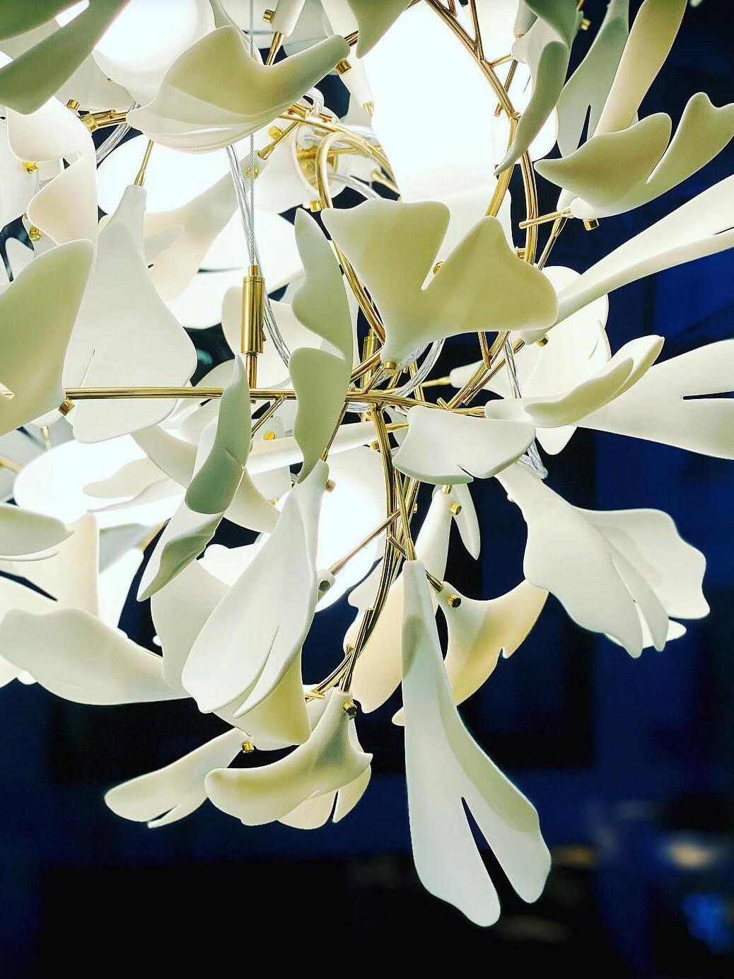 Gingko Chandelier F - Cueteks