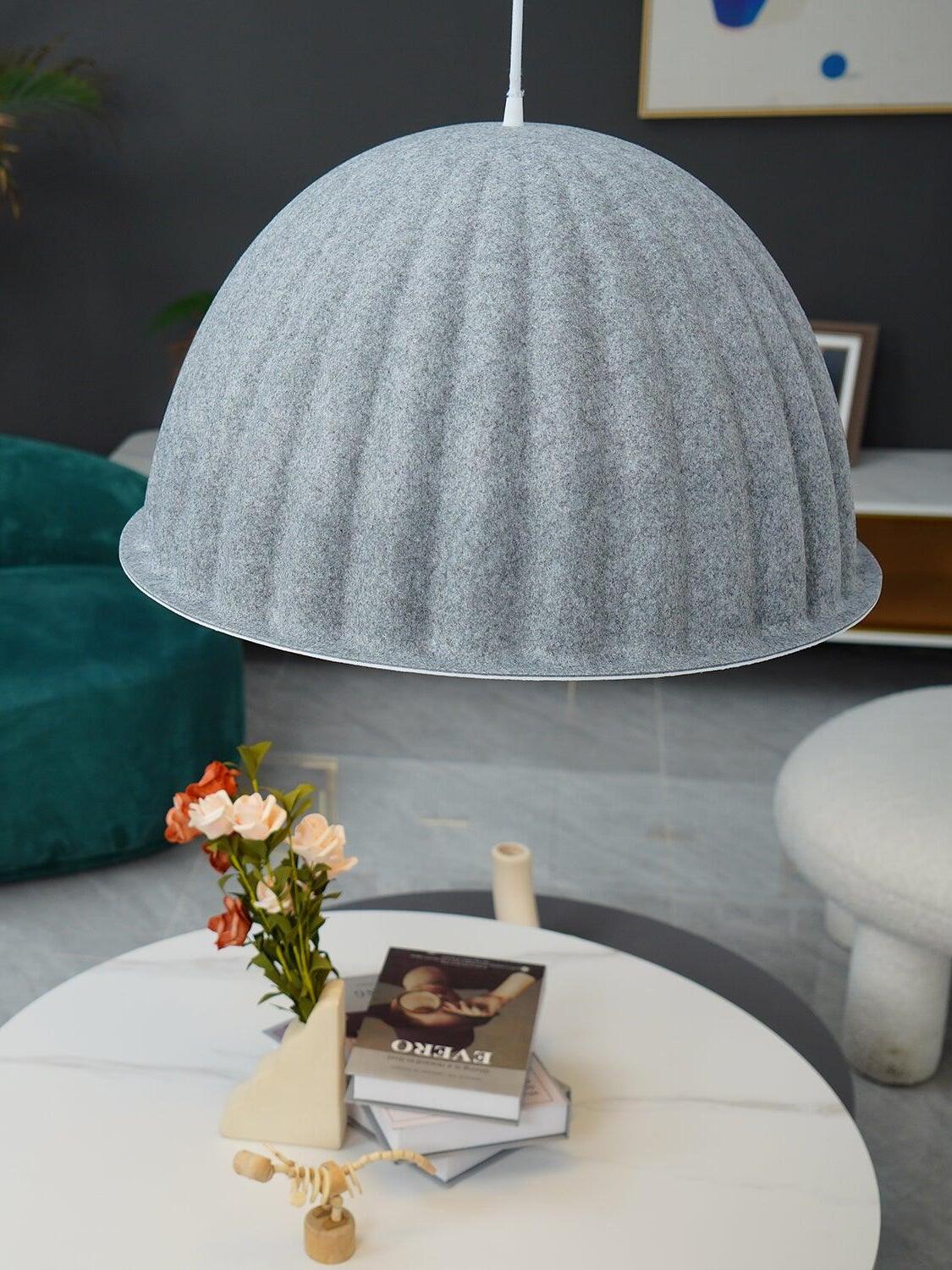Modern Under The Bell Ribbed Pendant Lamp - Cueteks