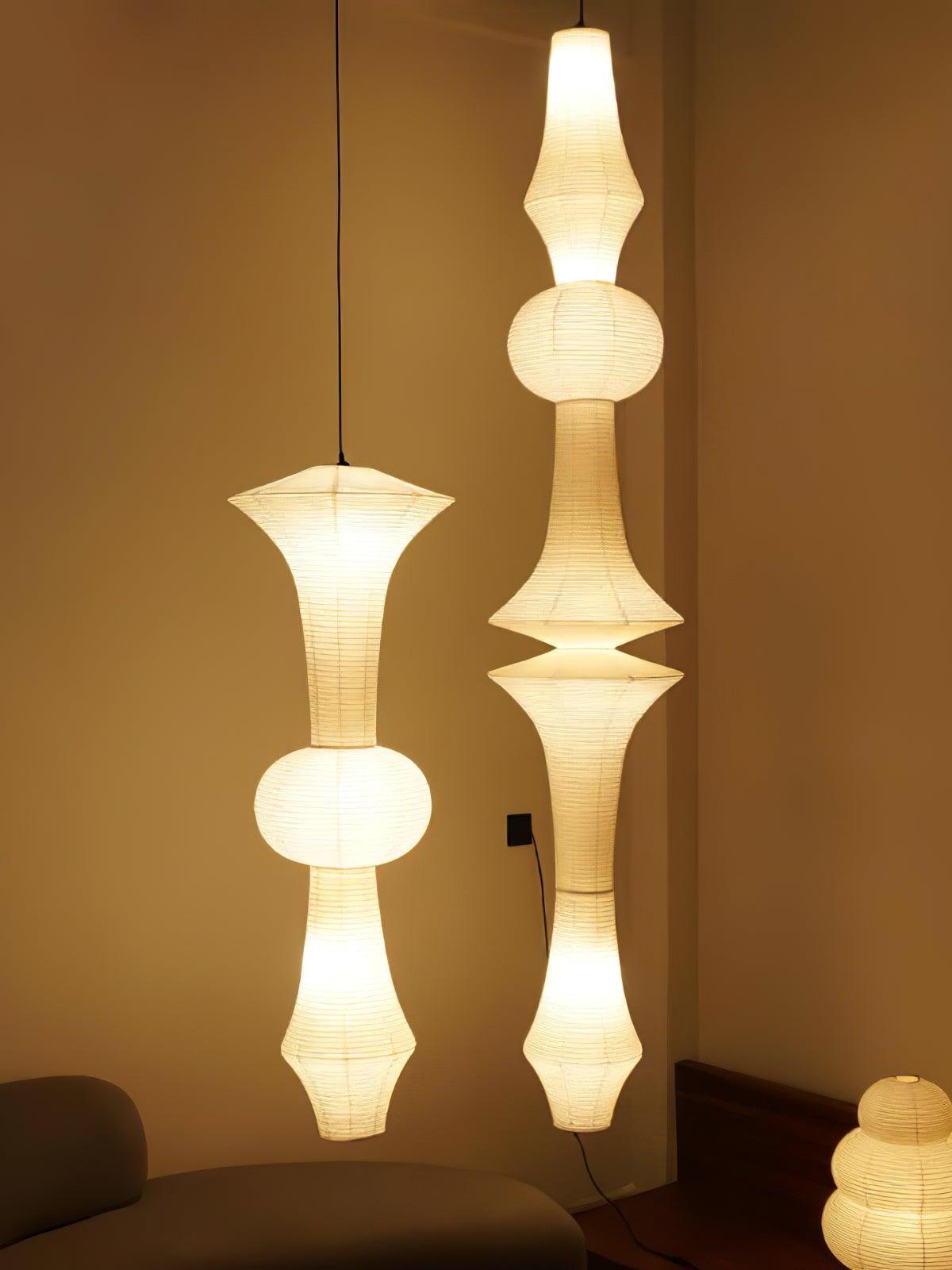 Rice Paper E Pendant Light - Cueteks