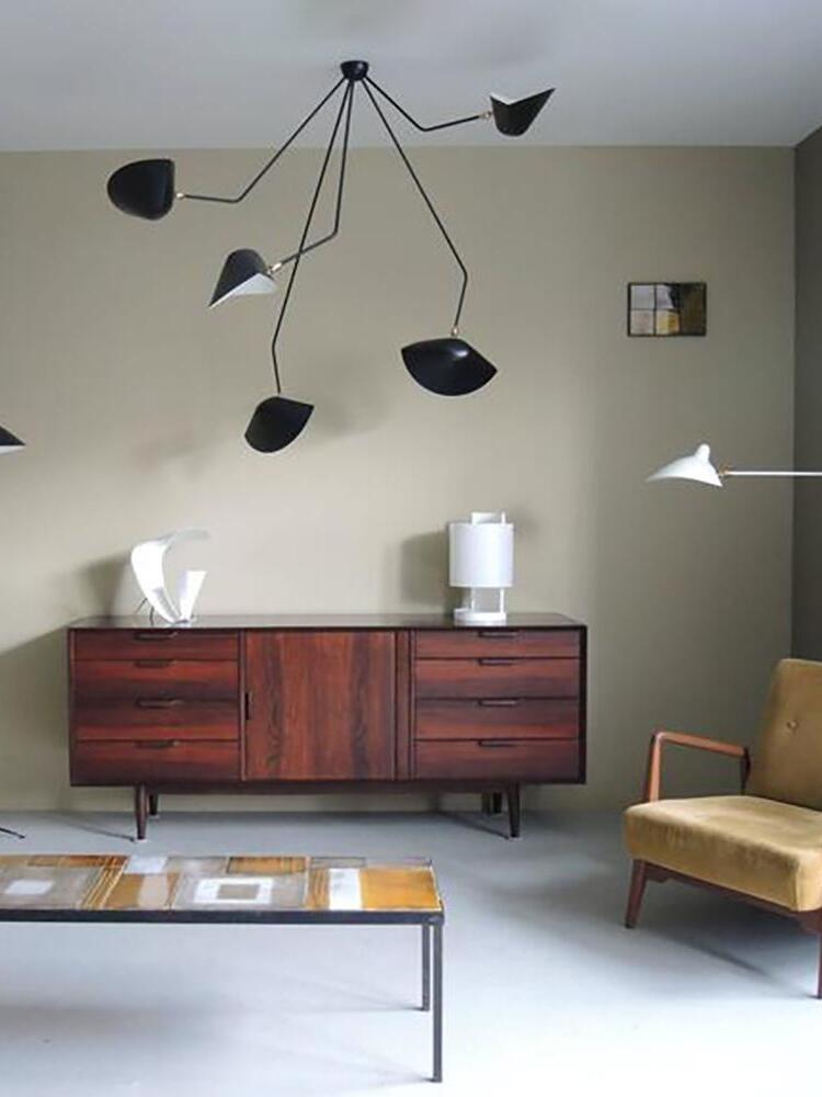 Serge Mouille Ceiling Lamp B - Cueteks