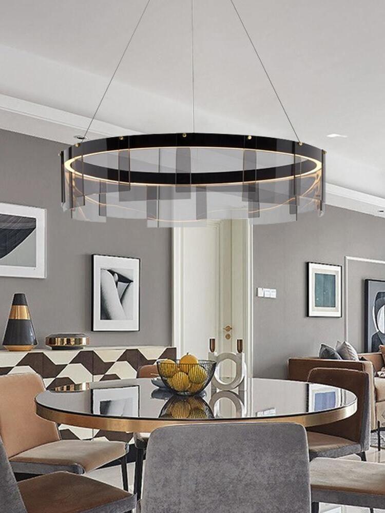 Stratos ring in a dining room with framed art