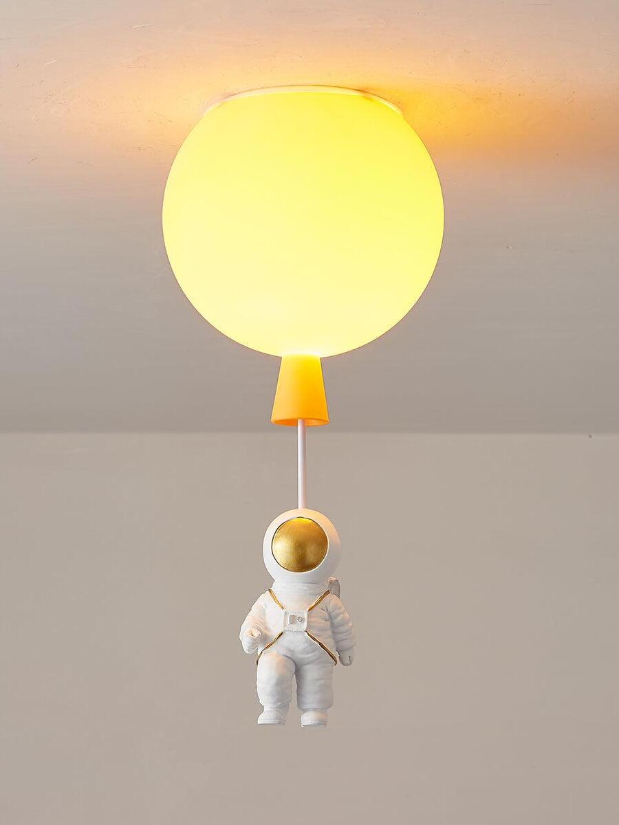 Creative Frosted Balloon Astronaut Children Ceiling Light - Cueteks