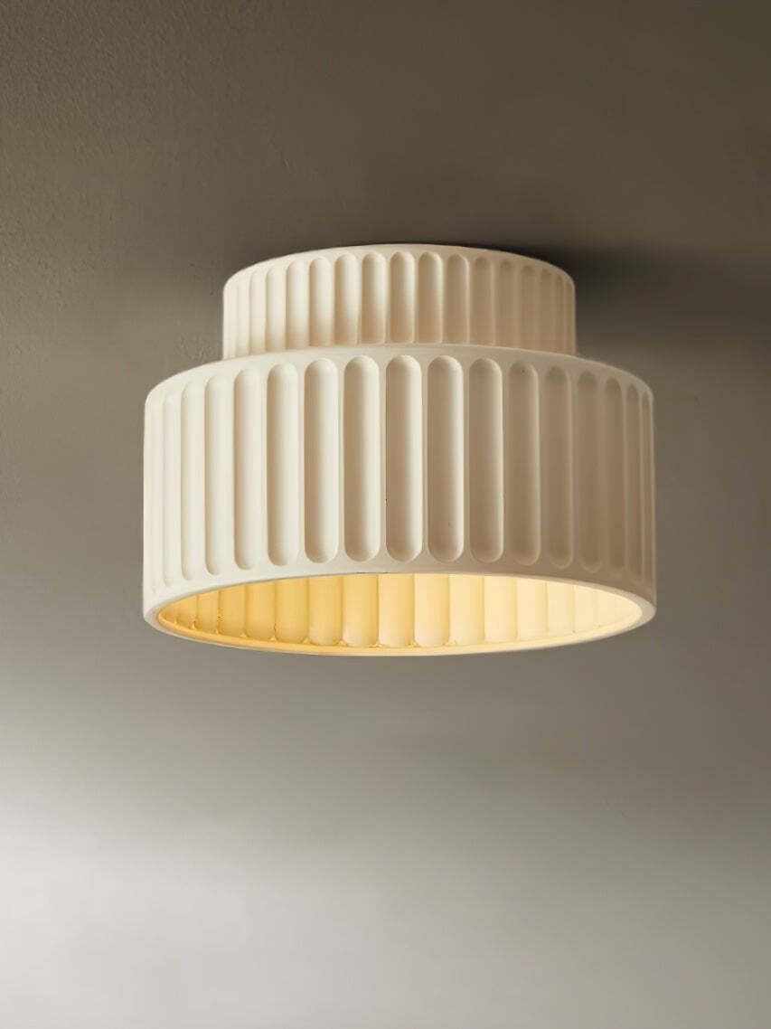 Beige two-tier Kami ceiling light selection image