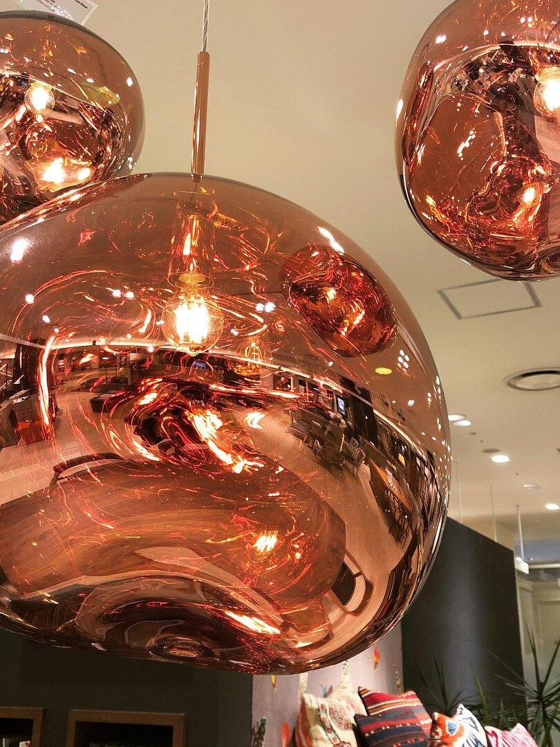 Close-up of large reflective rounded shades