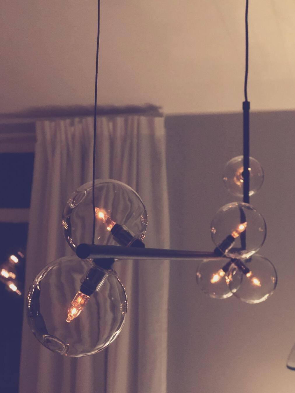 Linear Air 73 Glass Ball Pendant Lamp - Cueteks