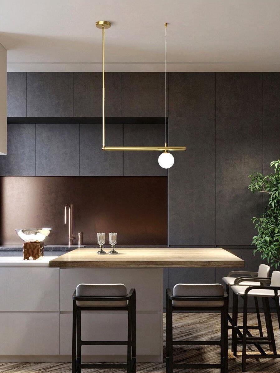 Multi-layer Rod Satellite Ball Ceiling Light - Cueteks
