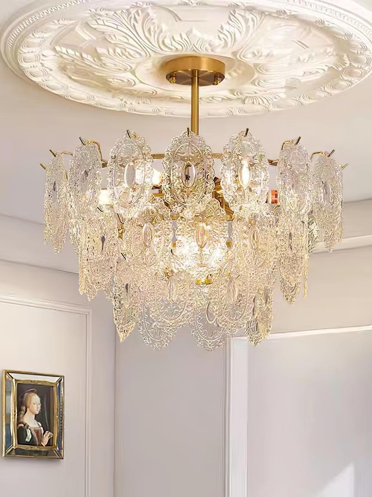 Wave Glass Chandelier - Cueteks
