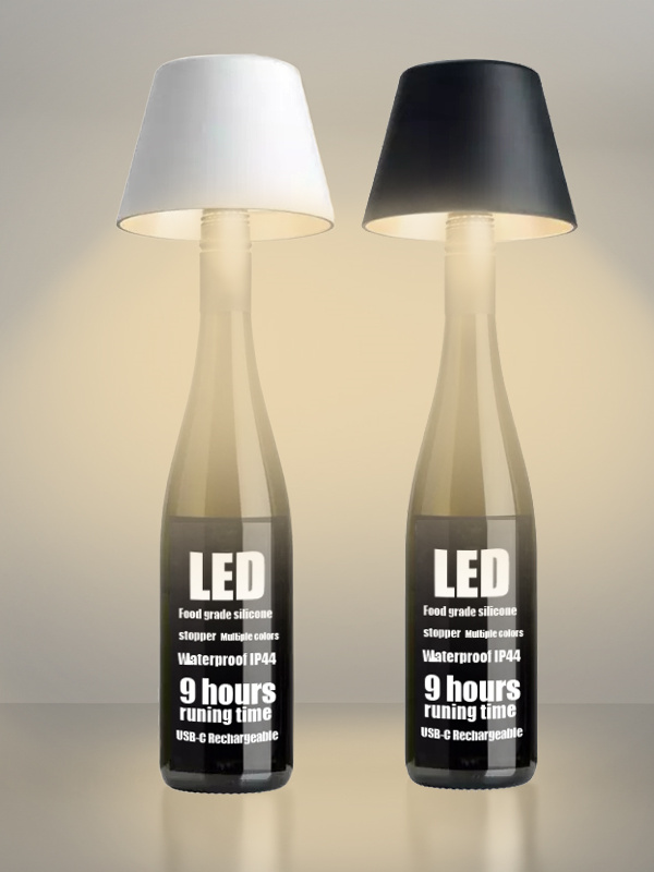 DIY Cordless Wine Bottle Charging Lamp - Cueteks