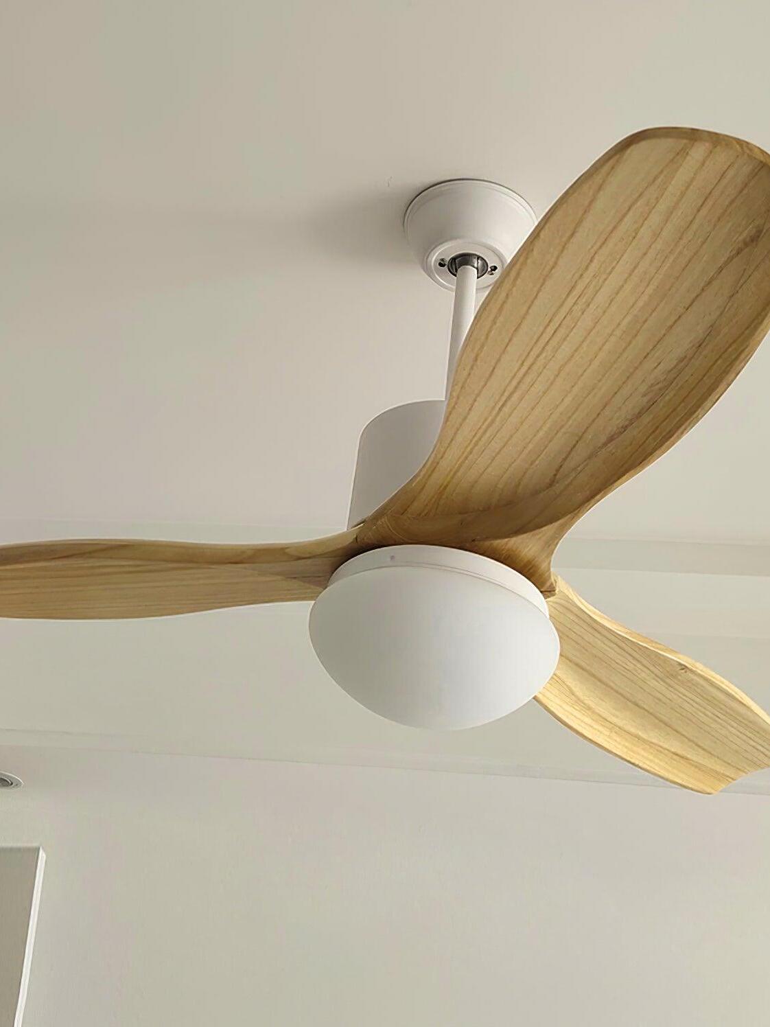 Vintage Wooden Harborough 3 Ceiling Fan Light - Cueteks