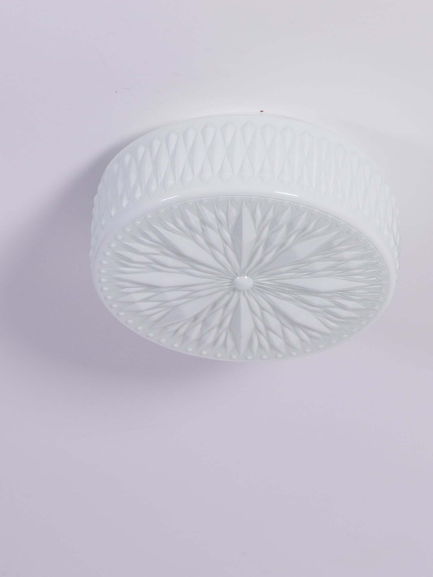 Vintage Adler Glass Rounded Ceiling Light For Bedroom - Cueteks