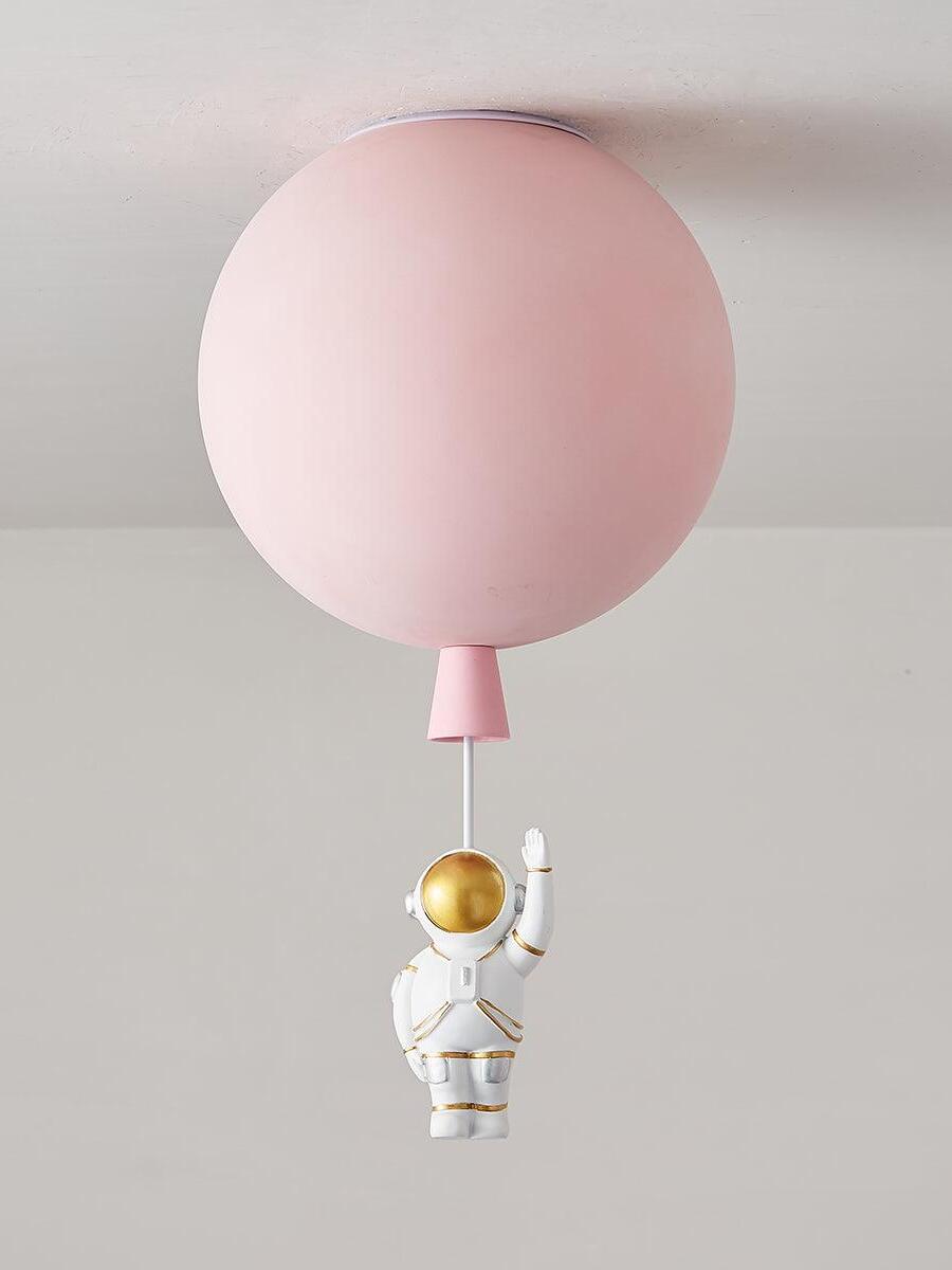 Creative Frosted Balloon Astronaut Children Ceiling Light - Cueteks