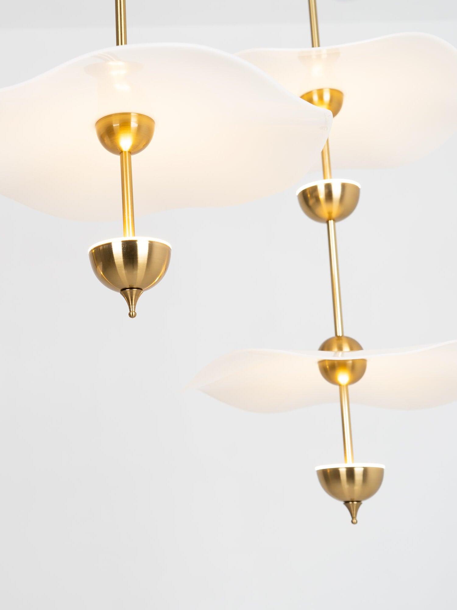 Envolee Double Biscuit Pendant Light - Cueteks