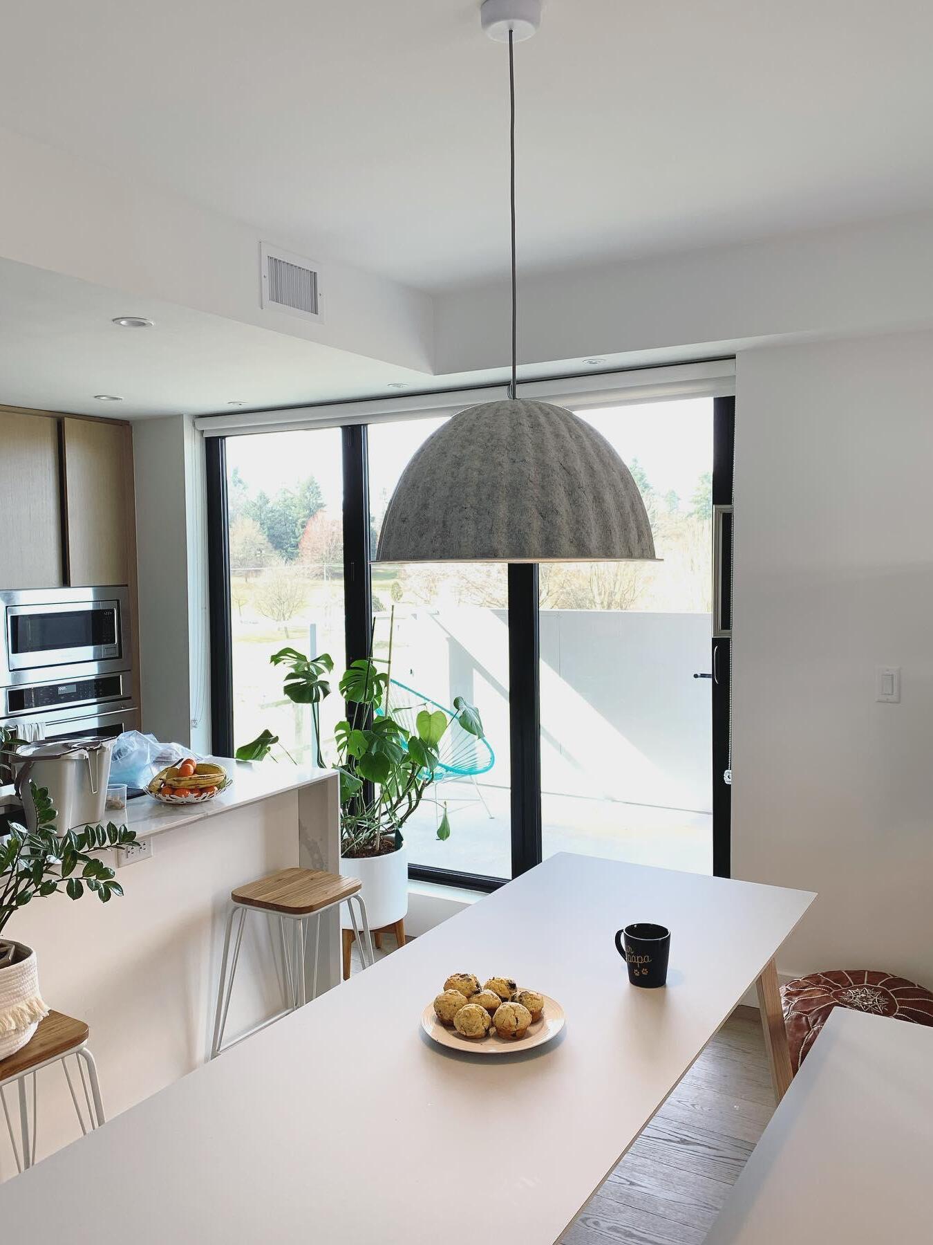 Modern Under The Bell Ribbed Pendant Lamp - Cueteks