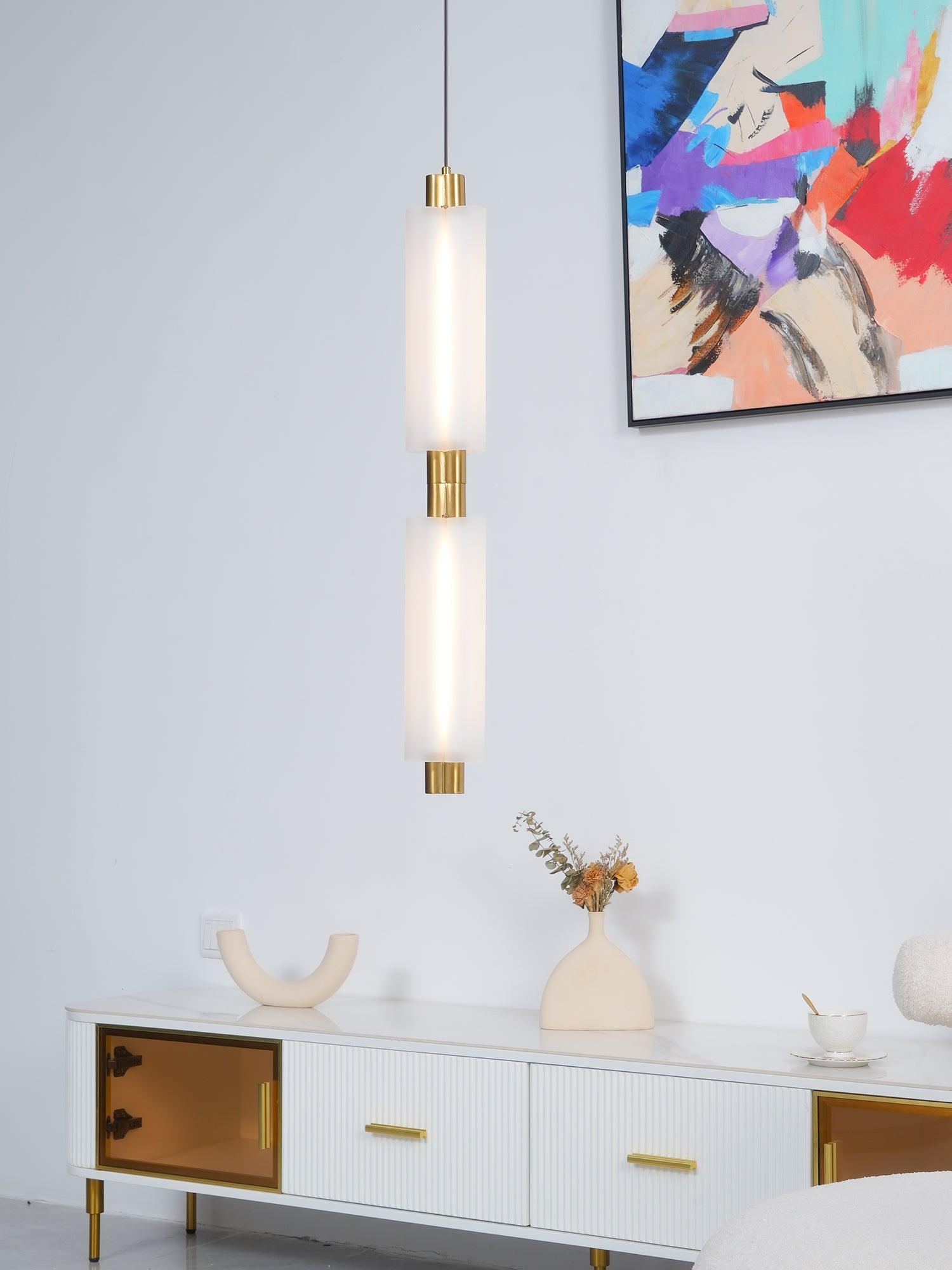 Modern Metal Metropol Linear Pendant Lamp - Cueteks
