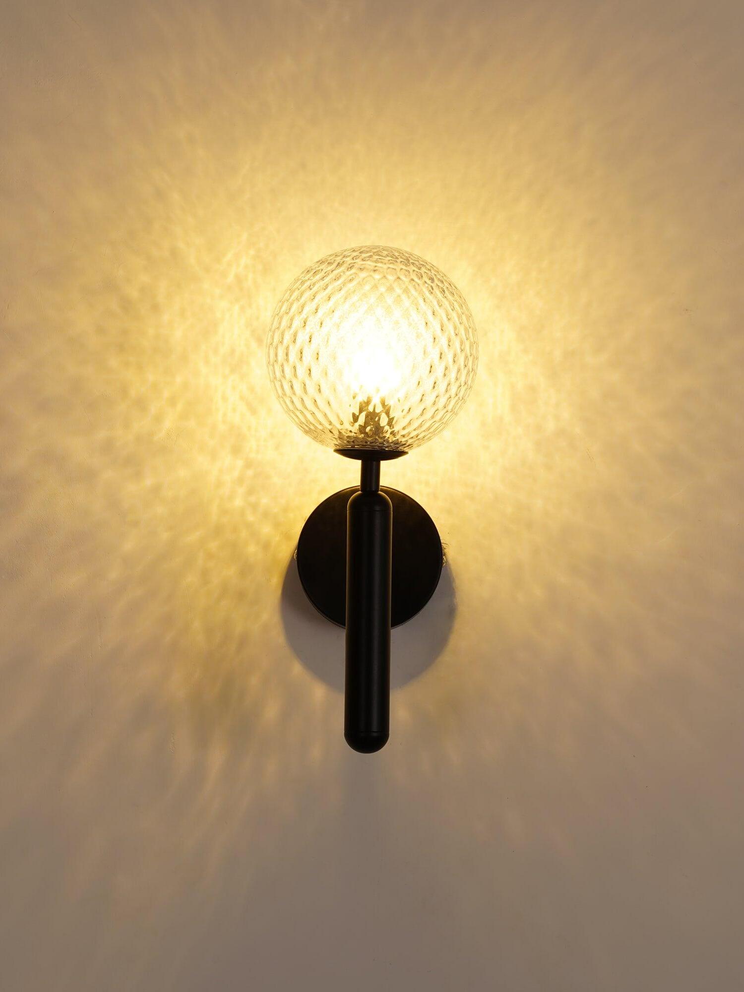 Luxury Miira Glass Ball Bedroom Wall Light - Cueteks