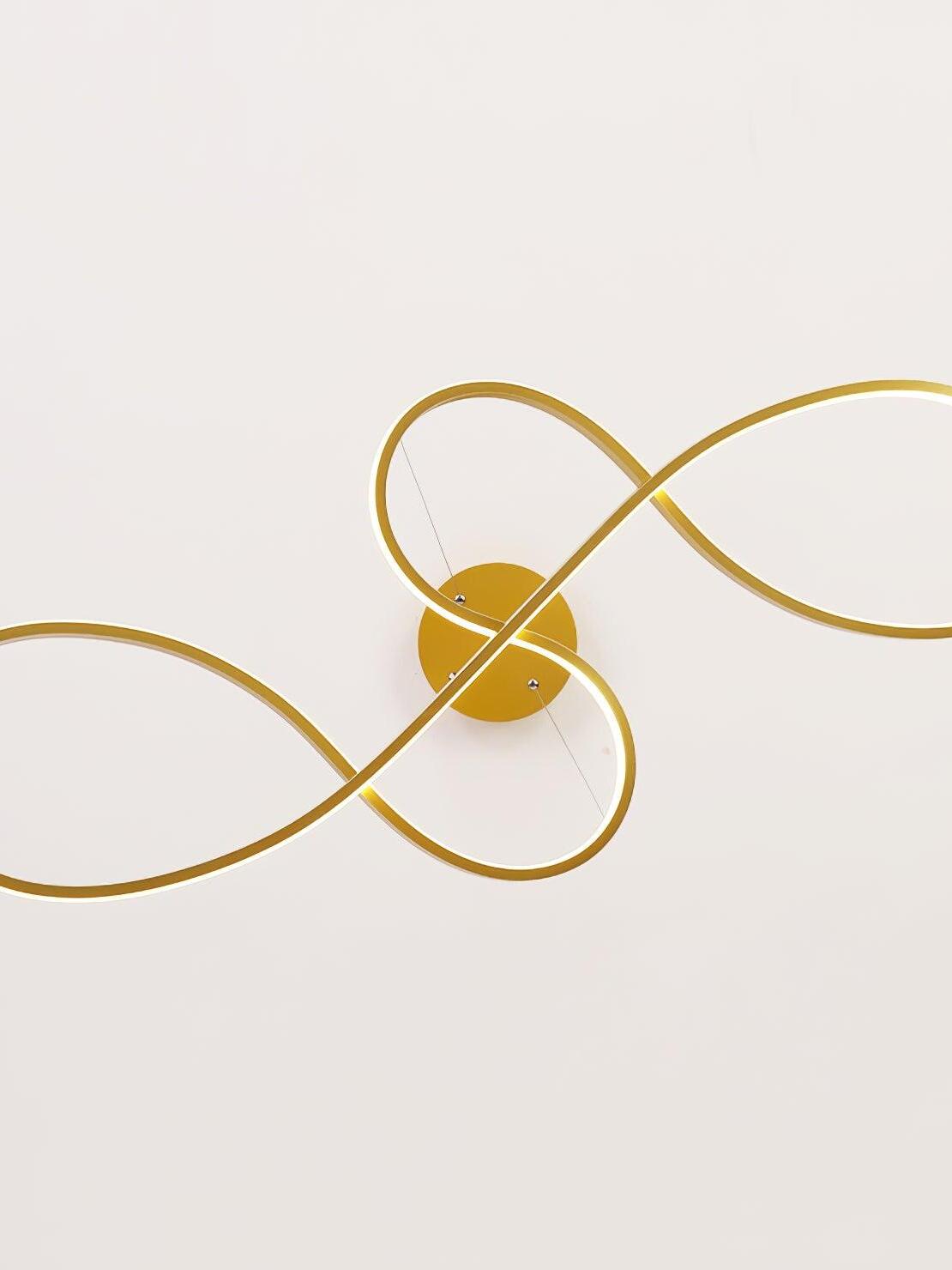 Modern Wavy Line Note Acrylic Pendant Lamp - Cueteks
