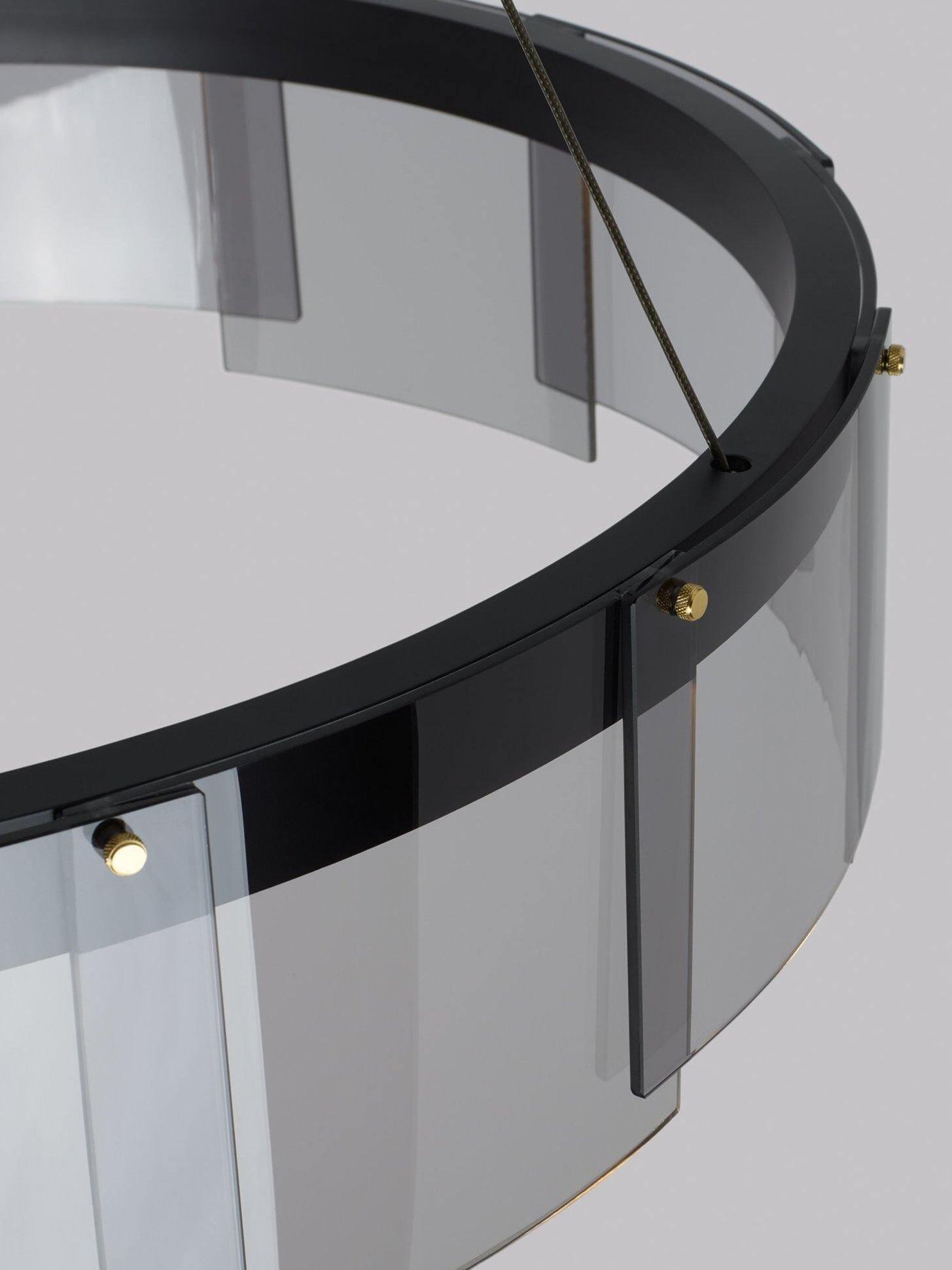 Overlapping glass panes and Black ring detail