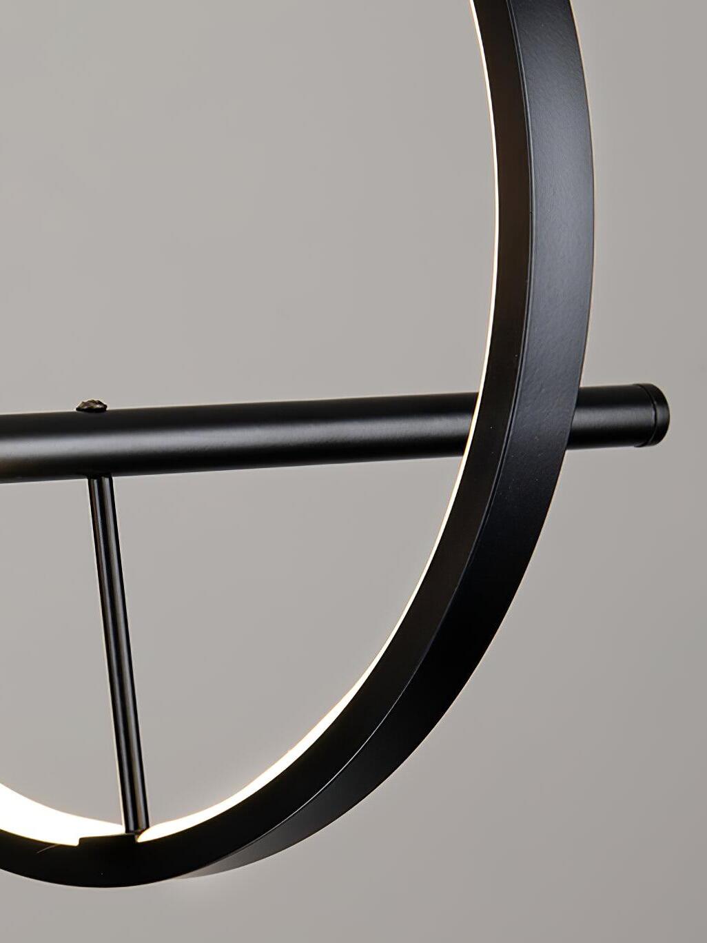 Close-up of the black LED ring and white diffuser