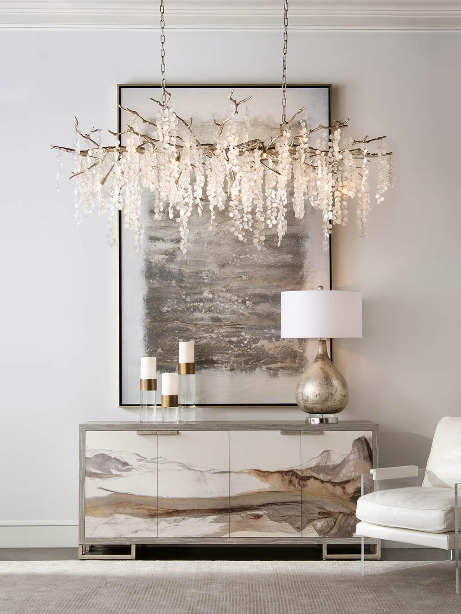 Shiro Noda Crystal Chandelier - Cueteks