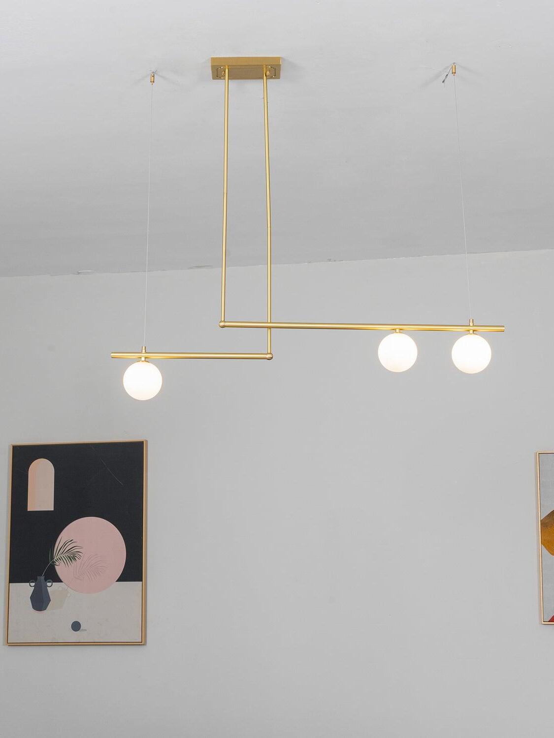 Multi-layer Rod Satellite Ball Ceiling Light - Cueteks